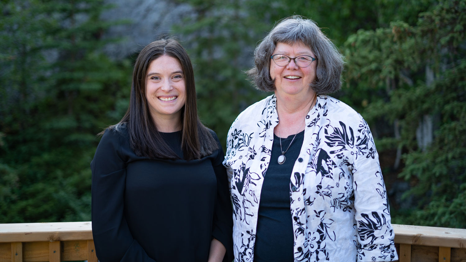 A photo of incoming Executive Director Sophie Kirby and outgoing Executive Director, Rosella Stoesz